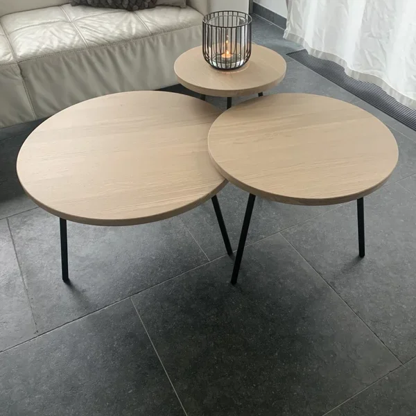 Ronde salontafels set 3 stuks