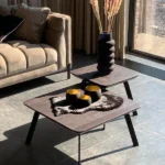 Salontafel set globo vierkant charcoal