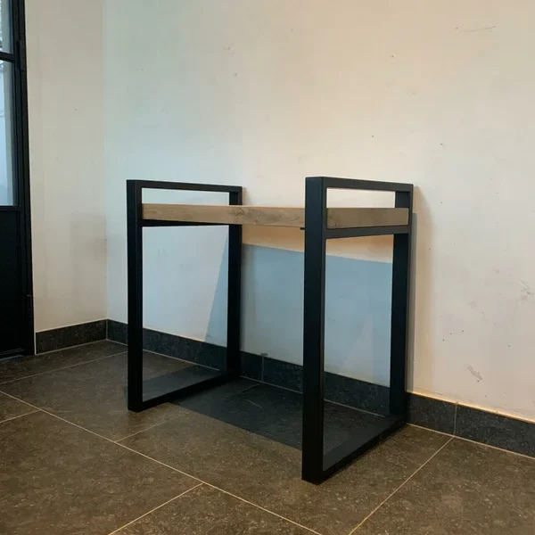 Bijzettafel plat staal