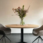 Ronde eikentafel Julio 3 poot