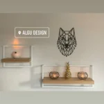 Wandplank in massieve eik wit