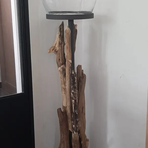 Windlicht-Staander Raisa met drijfhout