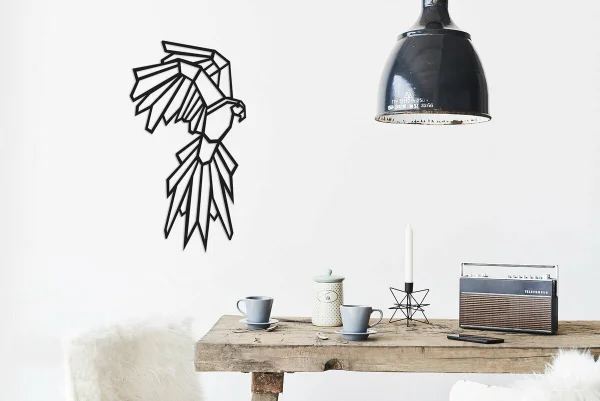 Lasergesneden Papegaai