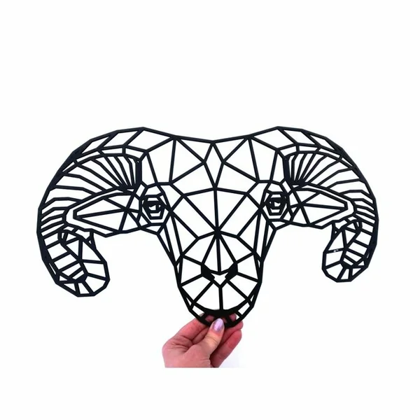 Lasergesneden Geometrische Ram